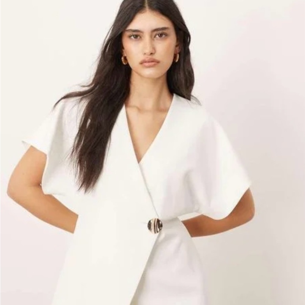 ASOS Elegant White Wrap Top